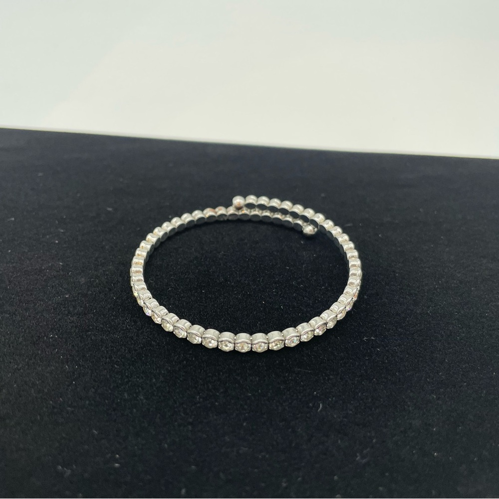 Swarovski Silver Bangle Bracelet